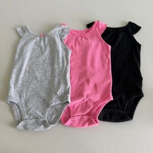 Simple Joys by Carter's Baby Girls' 3-Pack Sleeveless Bodysuit, 3-6 Months